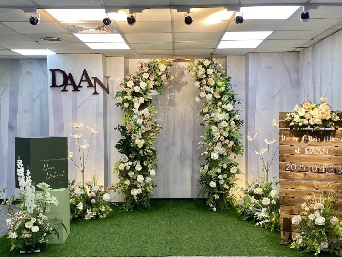 北市大安戶政結婚背板