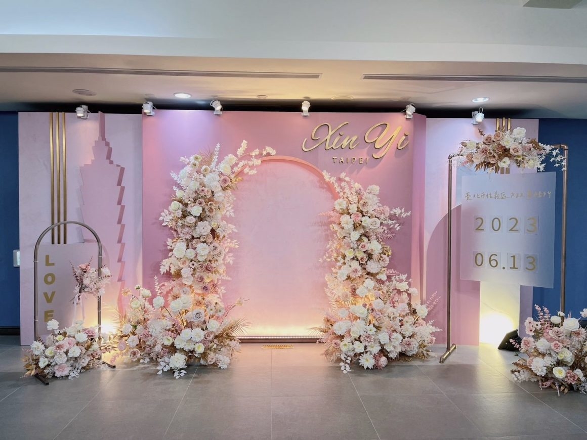 北市信義戶政結婚背板