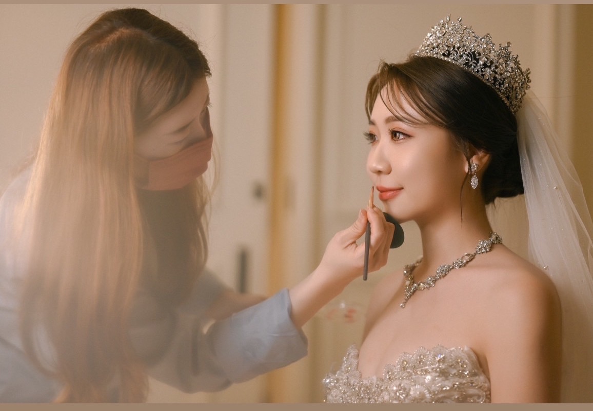 試穿婚紗 新秘