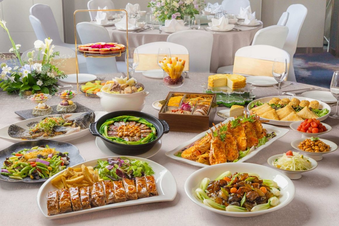 高雄日航「花嫁‧永恆誓約」喜宴菜色，由桃泉中餐廳新任主廚張祐銓親手設計婚宴菜單，