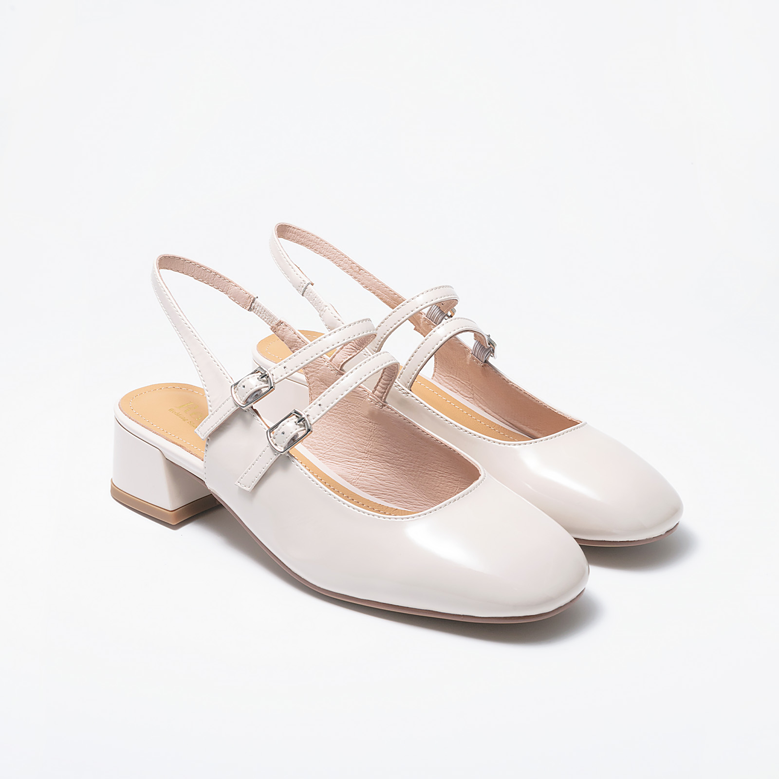 ReSarah-平底婚鞋 瑪莉珍白-2
