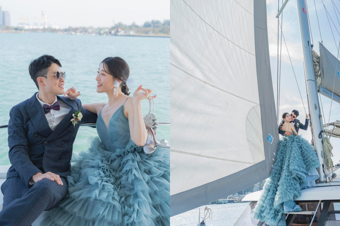 大偉的異想世界 戶外景婚紗照 帆船