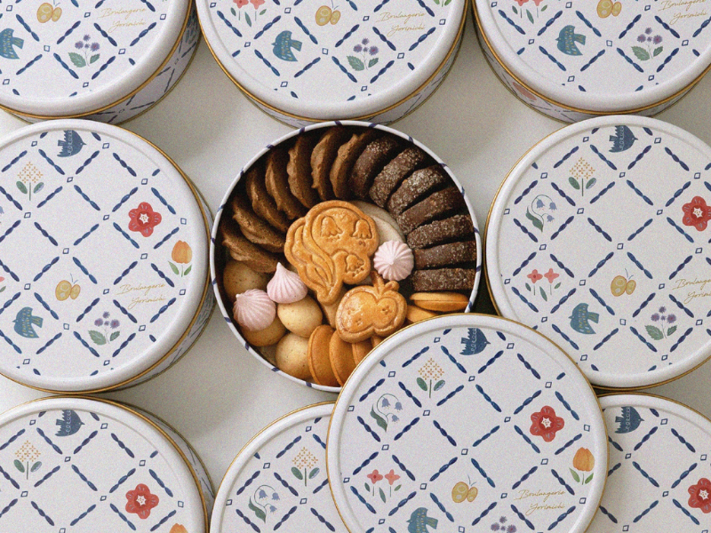 鐵盒喜餅、鐵盒餅乾