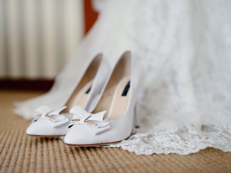 試穿婚紗 婚鞋