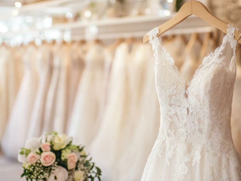 試穿婚紗 婚紗店挑選