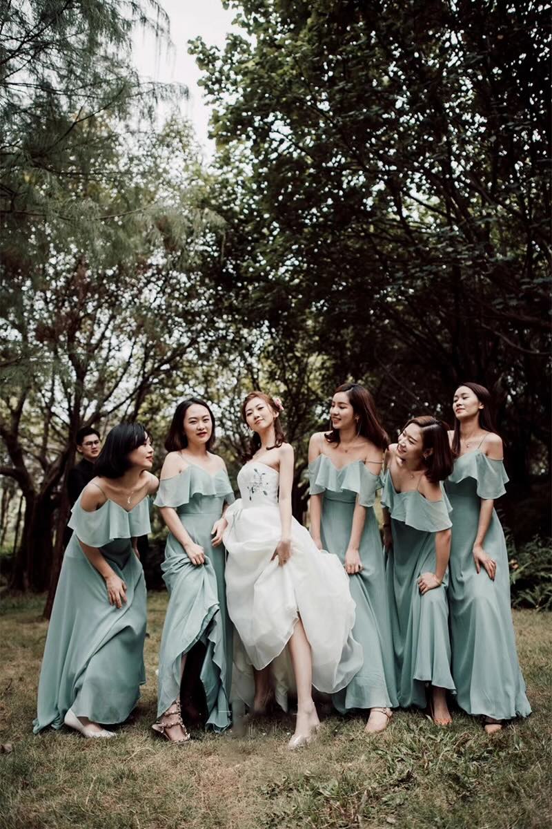 落羽松婚禮 伴娘服