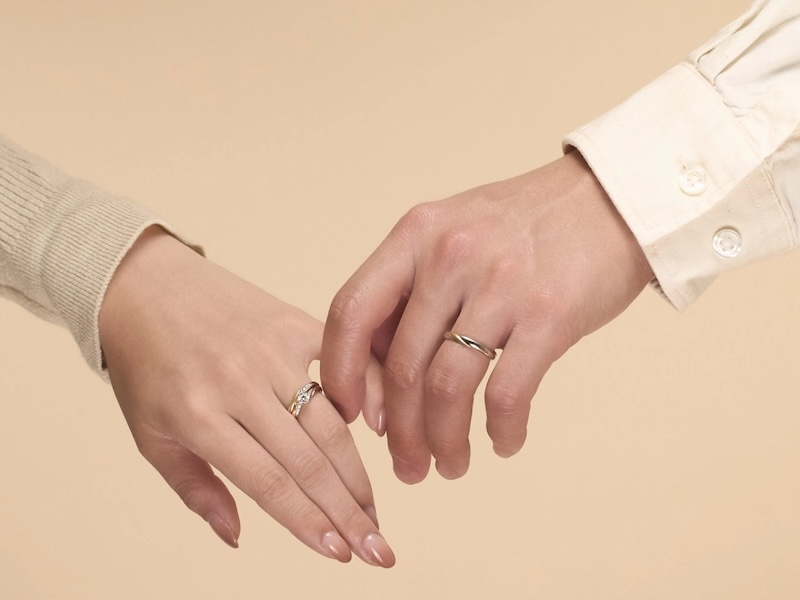 鉑金白金婚戒首圖