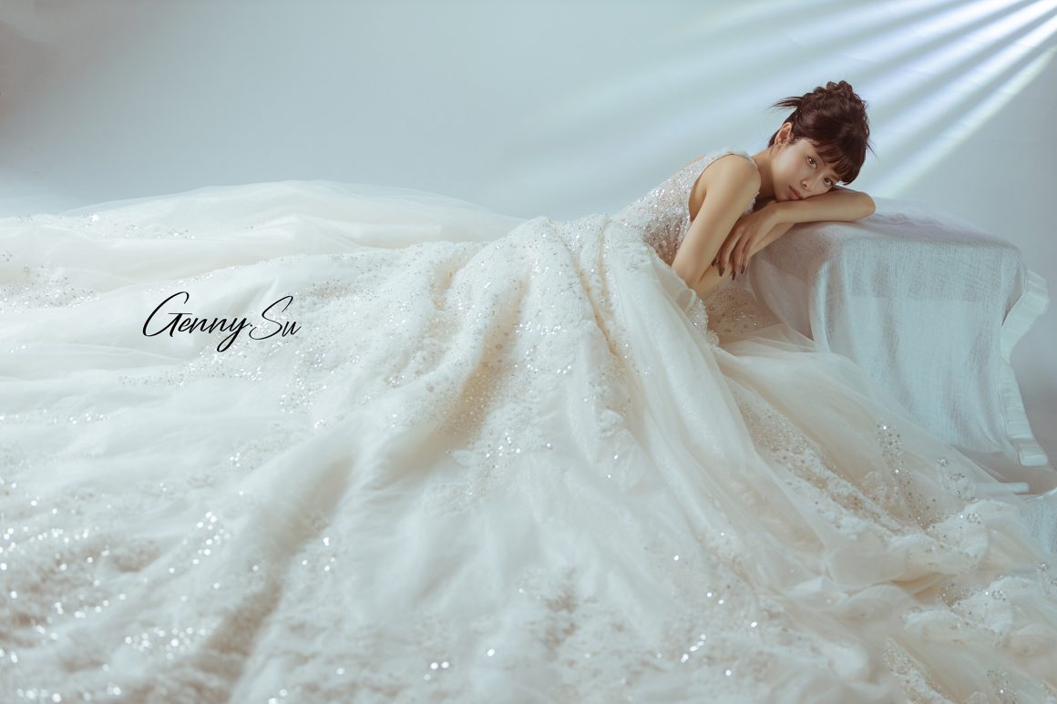 棉花糖女孩婚紗