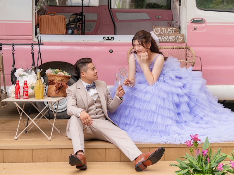 棉花糖女孩婚紗