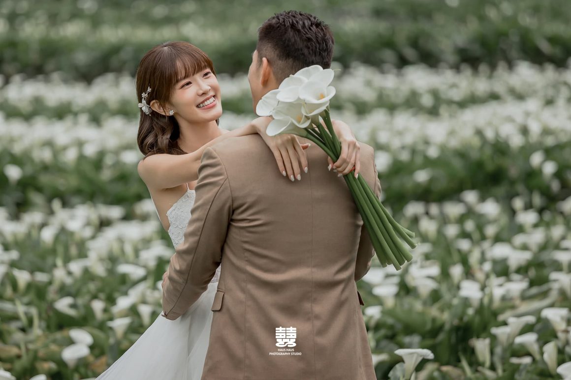 春天海芋婚紗照、外景婚紗