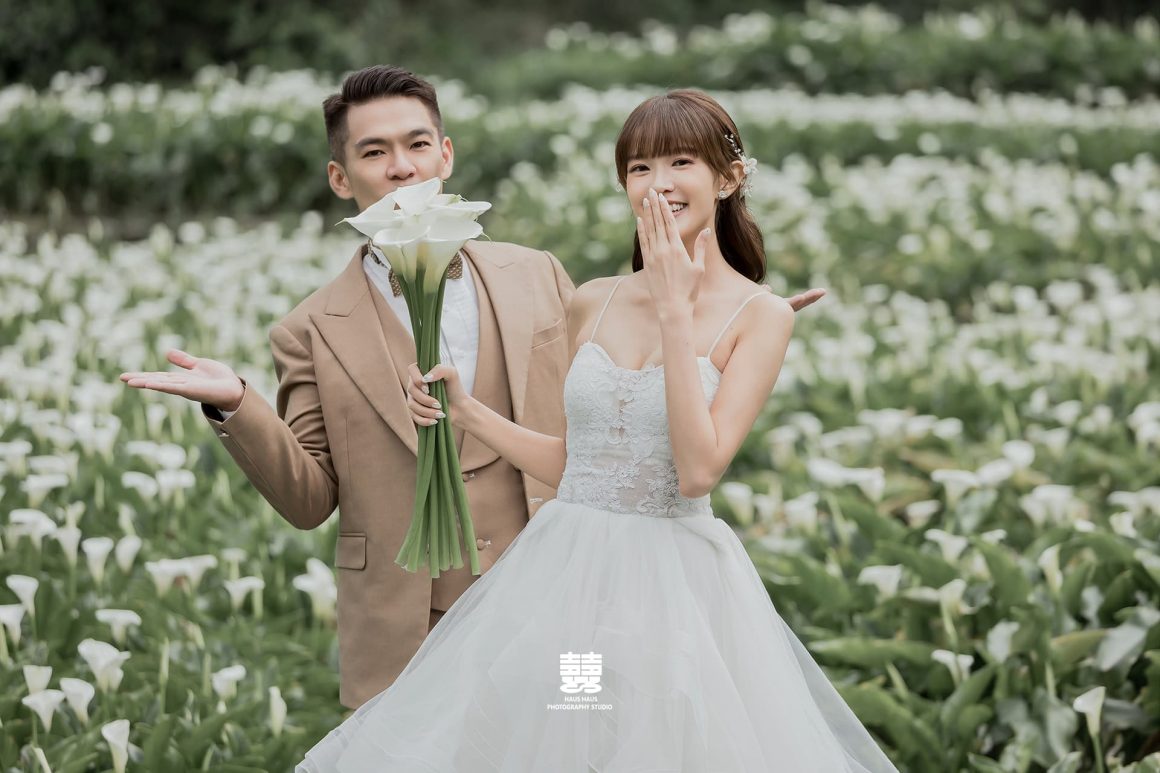 春天海芋婚紗照、外景婚紗