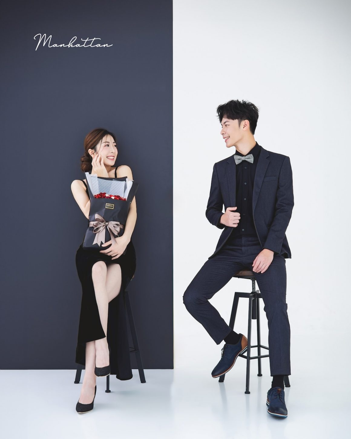 Manhattan 曼哈頓攝影 黑色婚紗